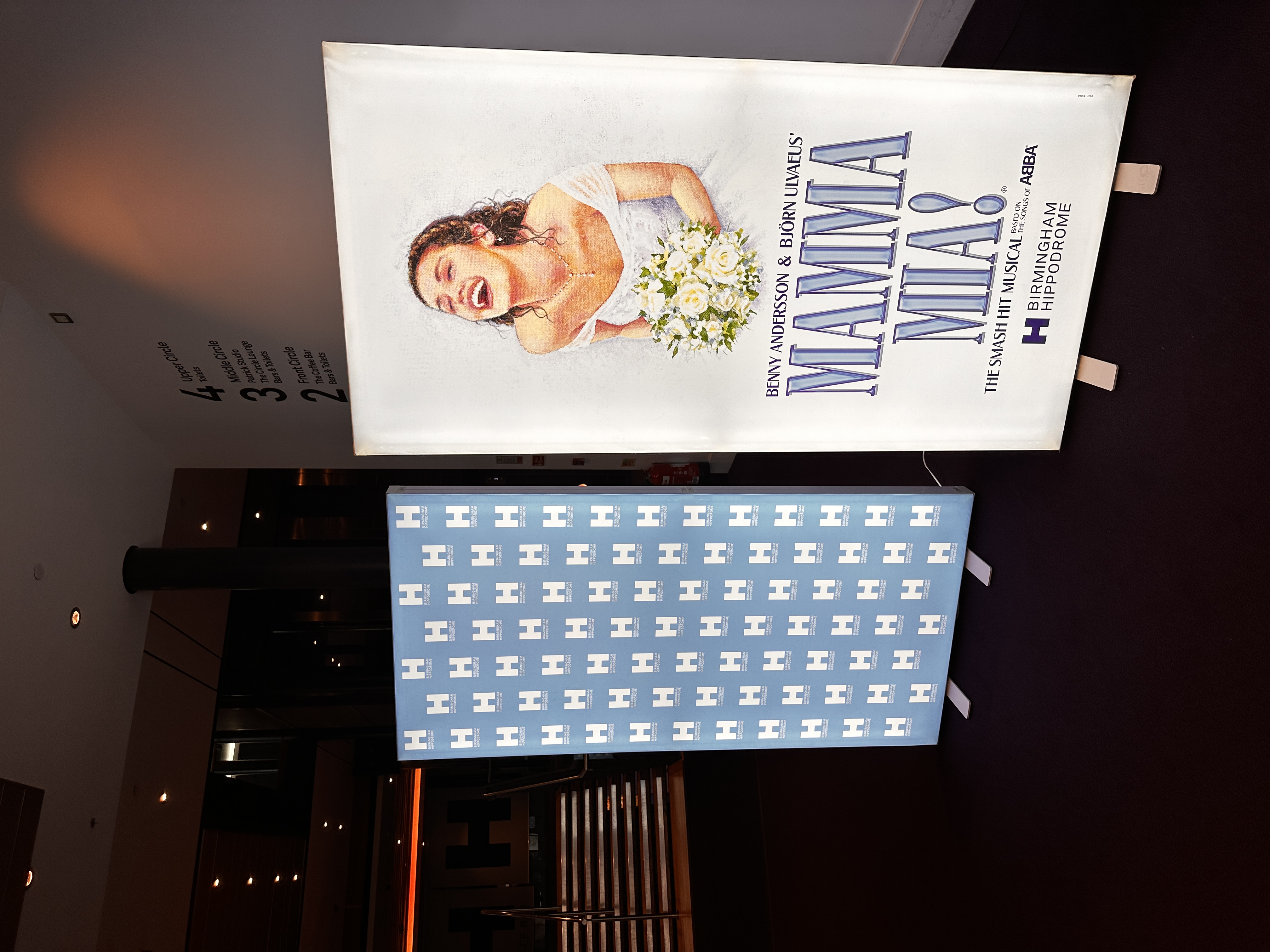 Mamma Mia Lightboxes at Birmingham Hippodrome
