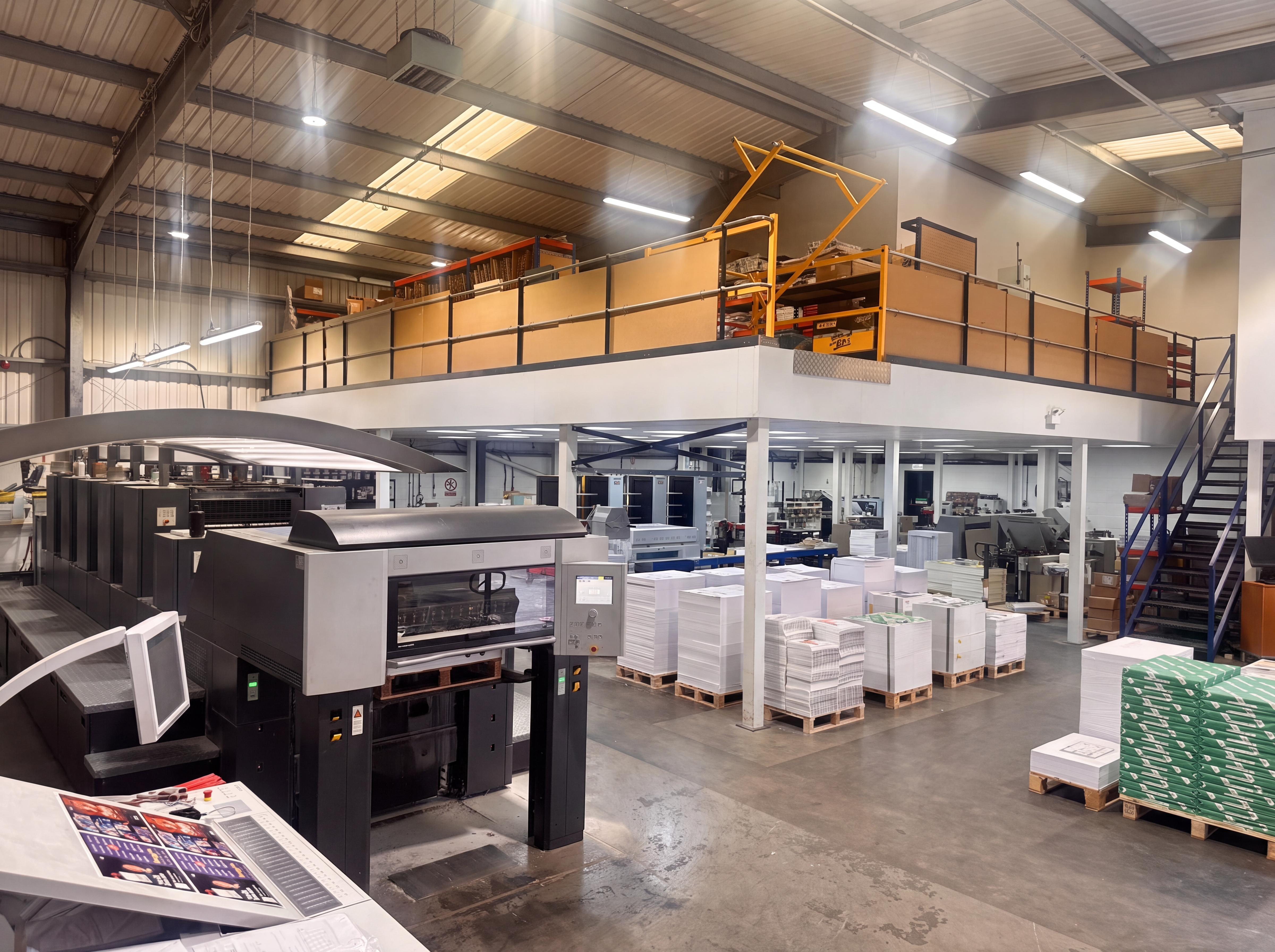 Inside the Harvest Communications print production floor